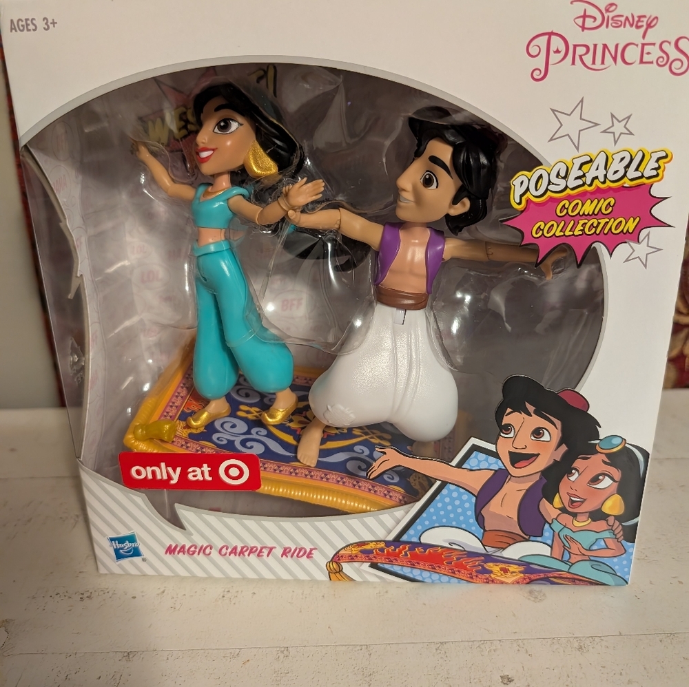 Disney Princess - Jasmine and Ali - Magic Carpet Ride - Poseable Comic Selection - Picture 2 of 3